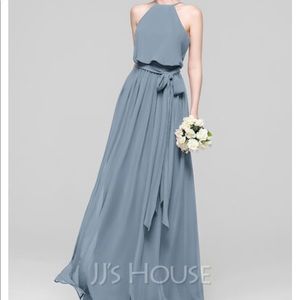 JJS HOUSE Dusty Blue Dress